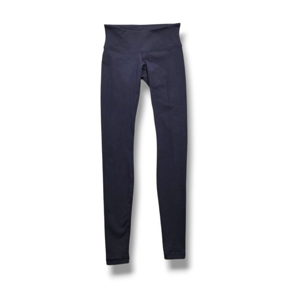 Lululemon Wunder Under Full Length Tight Womens 4‎ PILLED Blue W5BJMSZ
